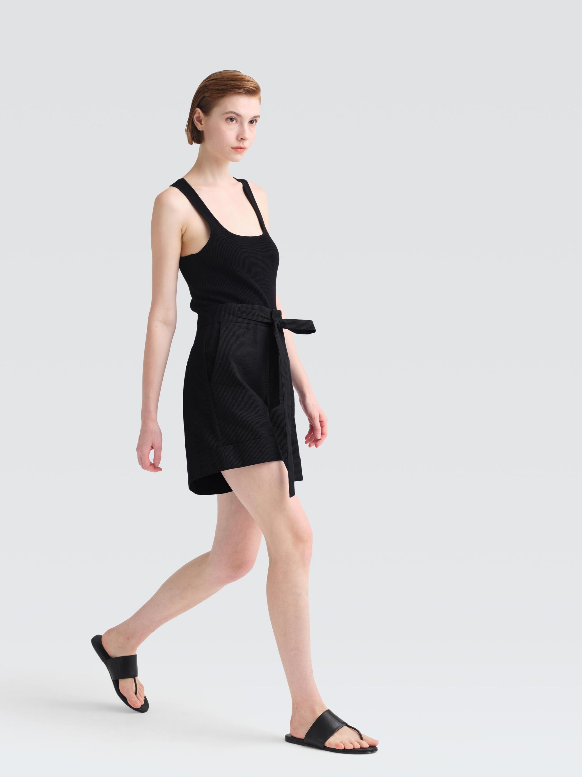 Corrugated Cotton Anslo Shorts