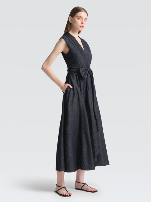 Linen Denim Saunder Dress