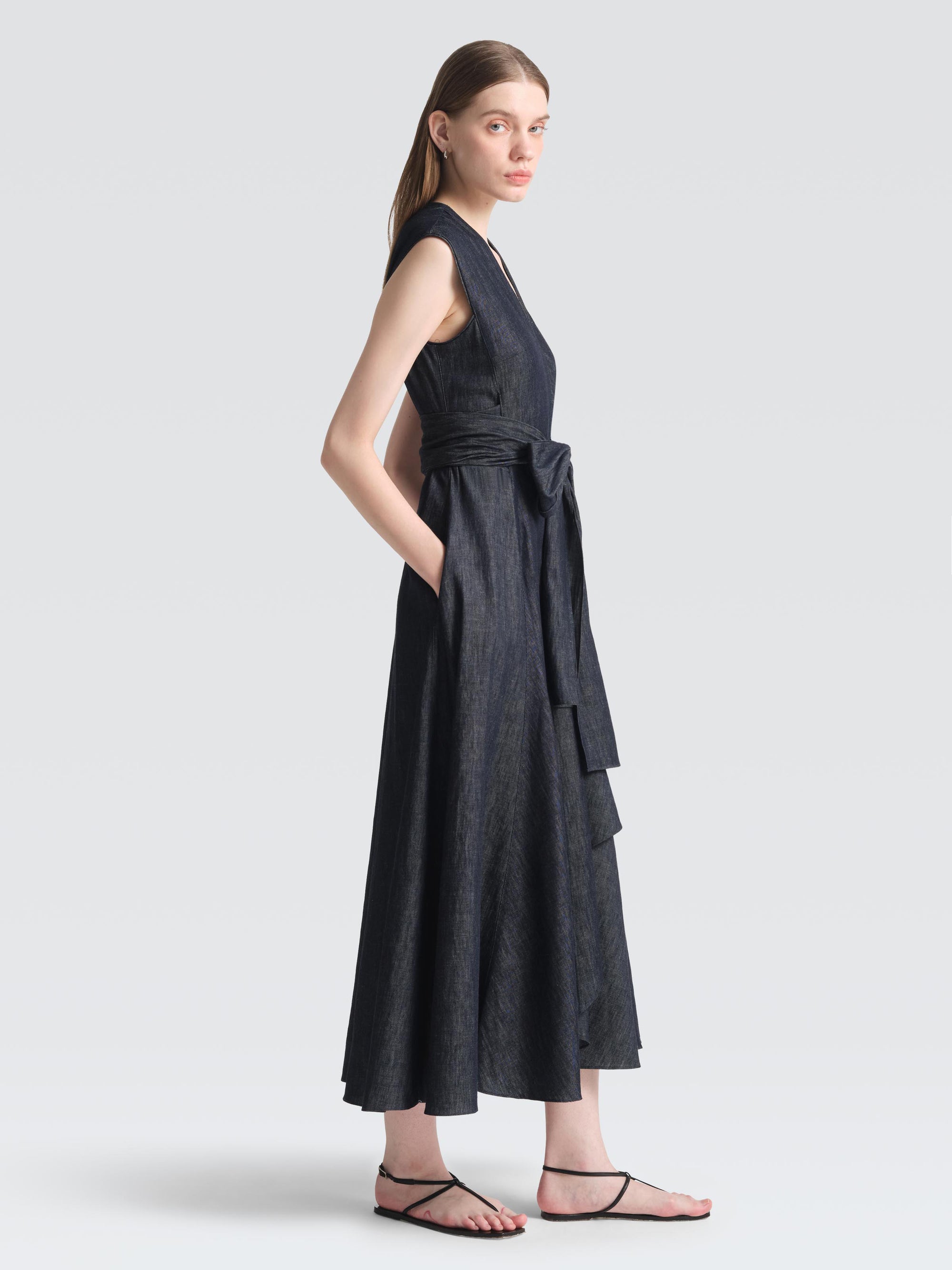 Linen Denim Saunder Dress