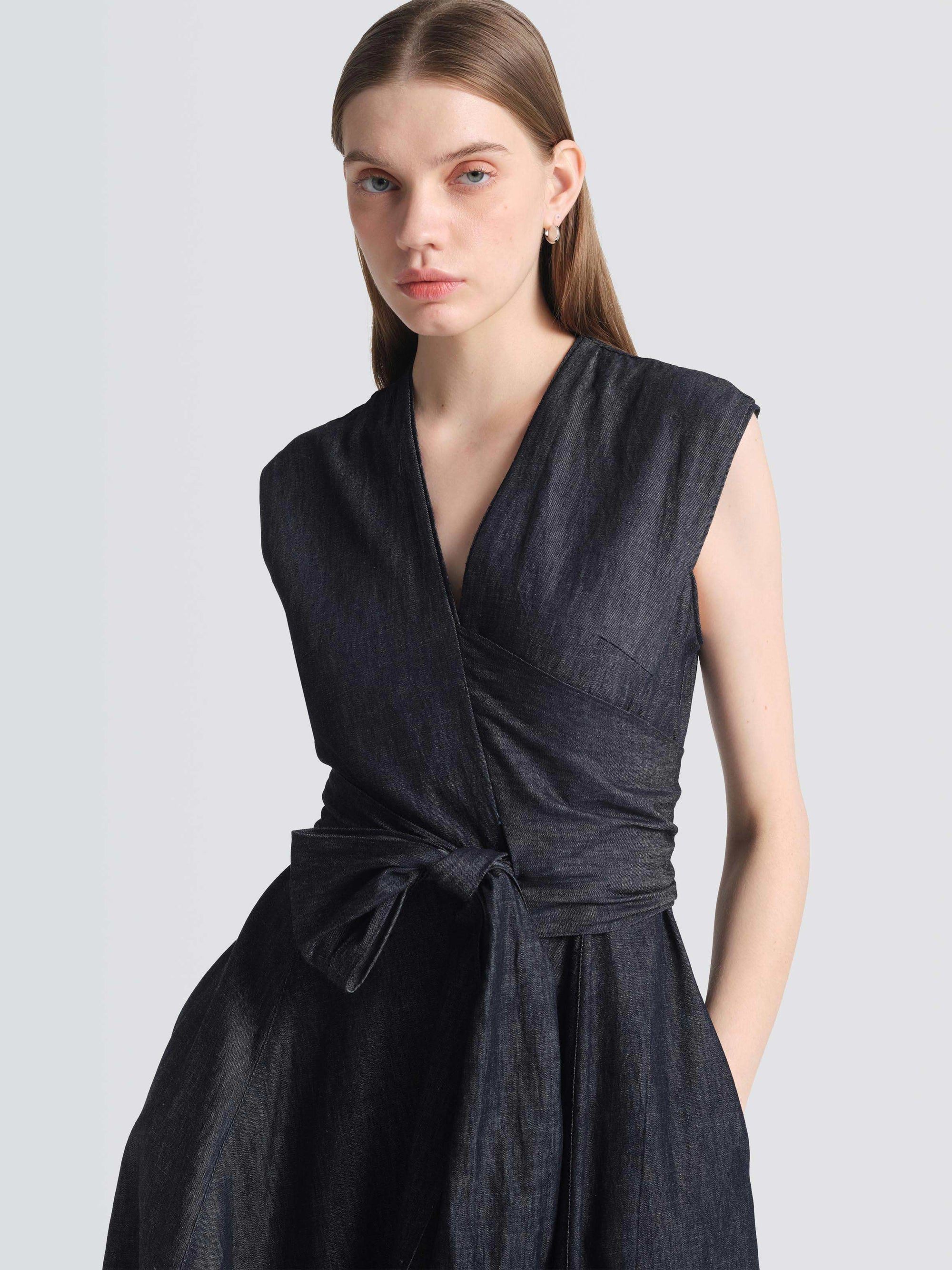 Linen Denim Saunder Dress