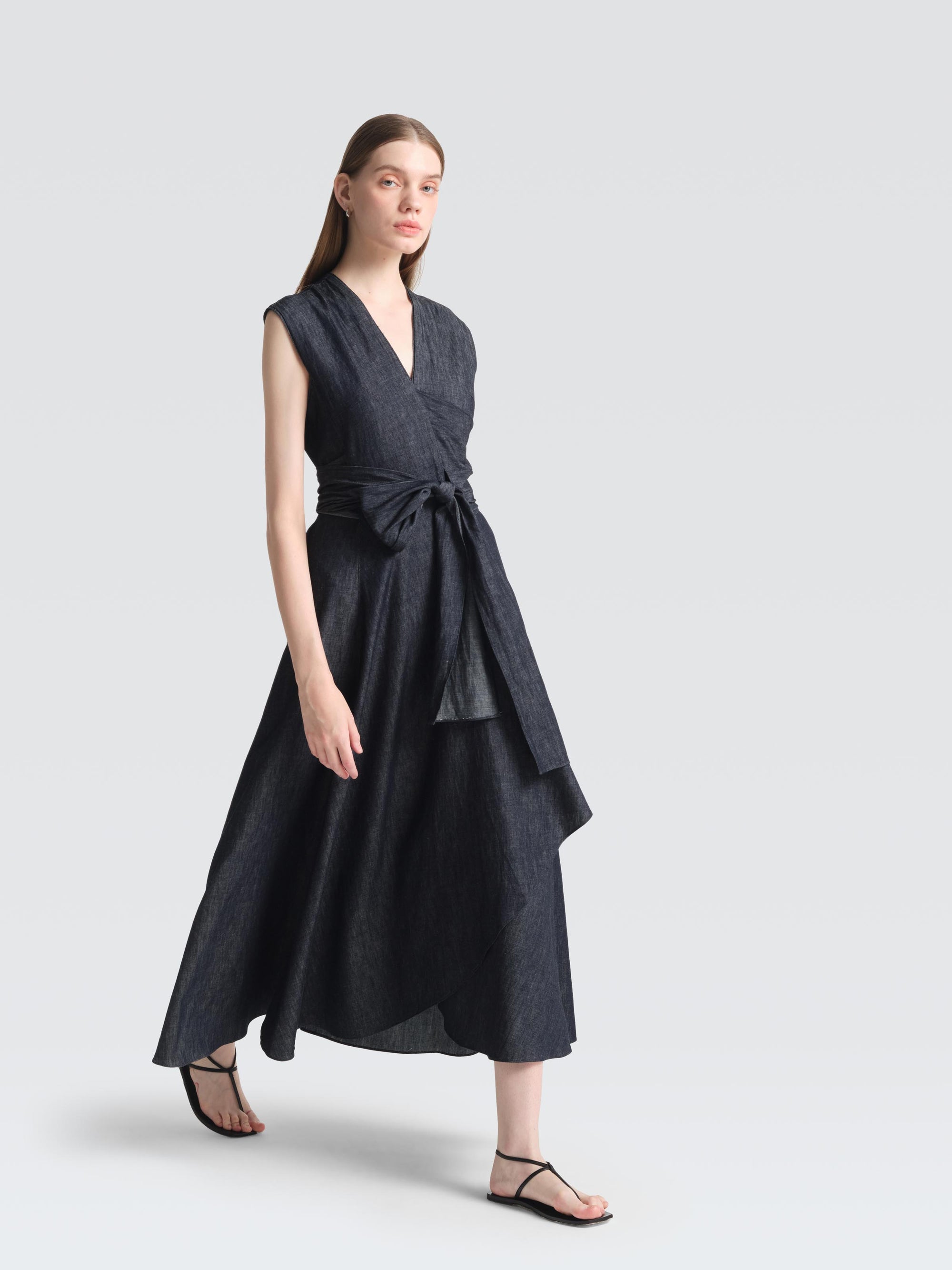 Linen Denim Saunder Dress