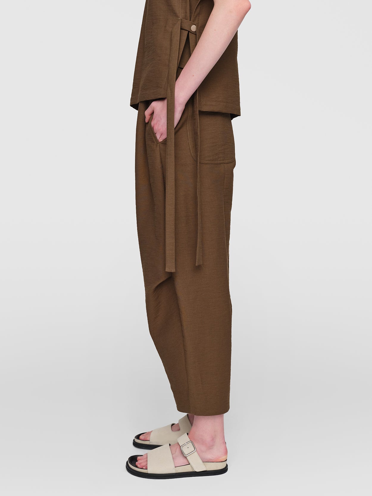 Cotton Linen Matteau Pants