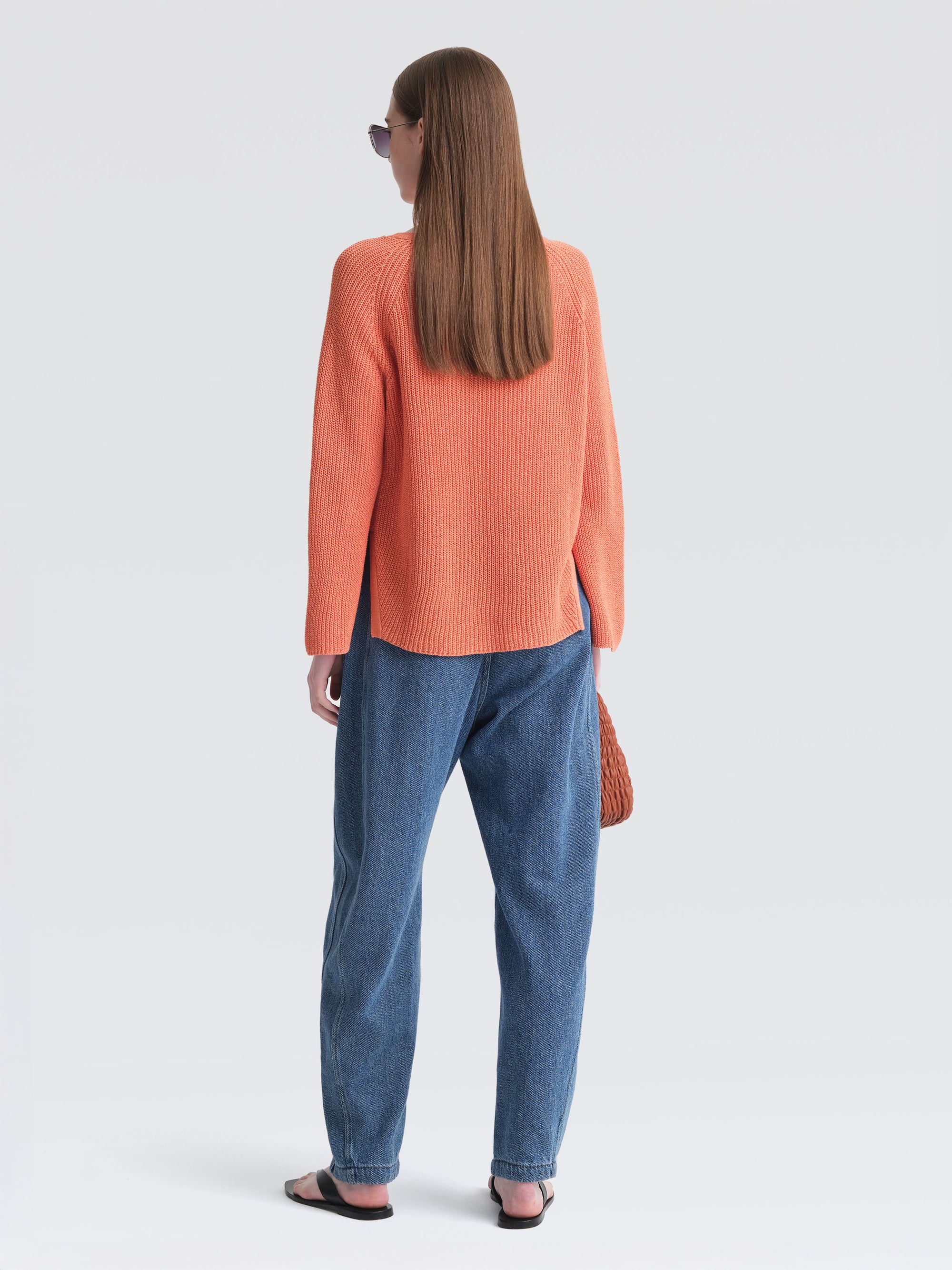 Row Linen Knit Pullover w/camisole