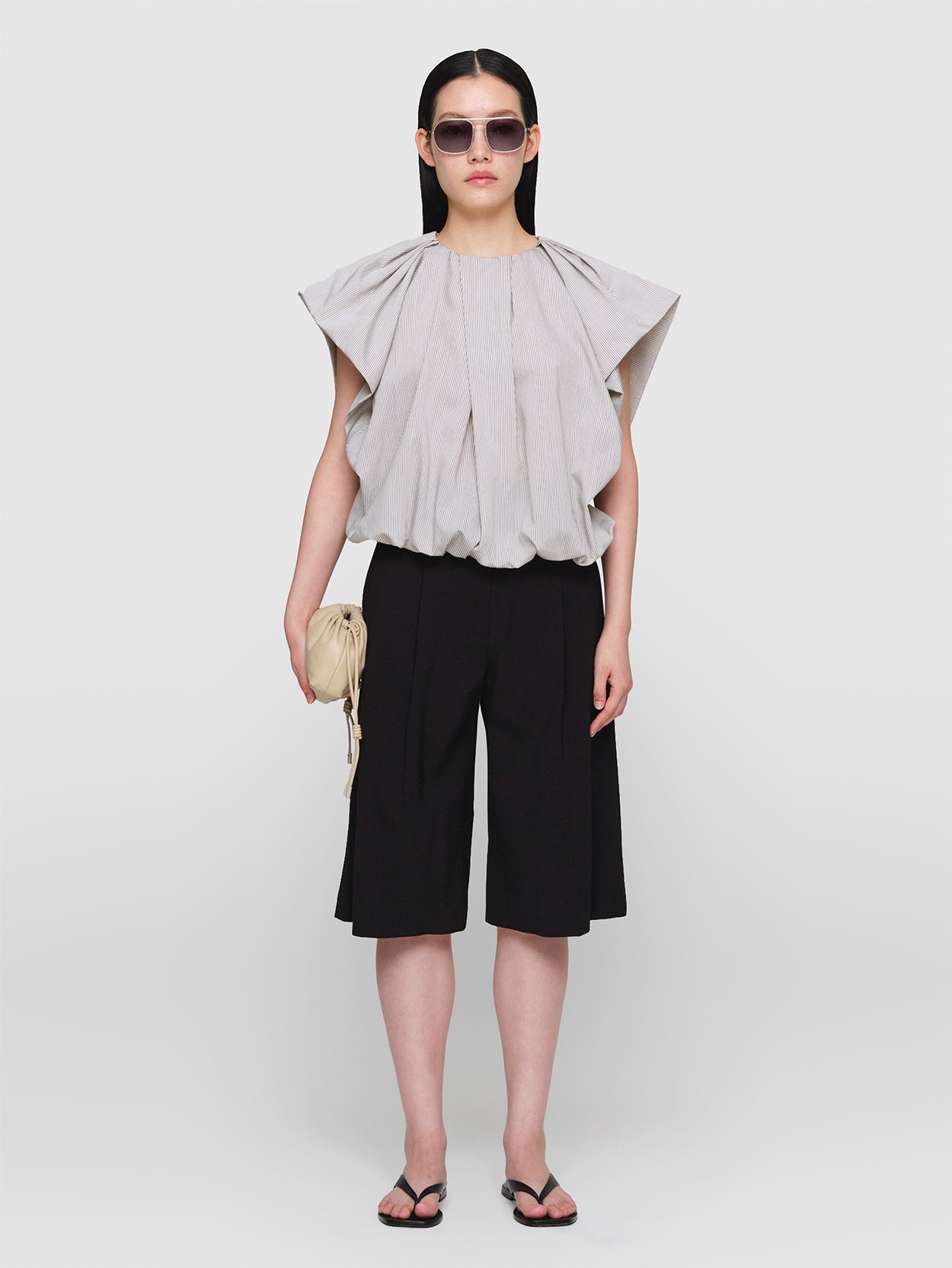 Cotton Silk Poplin Fellini Top