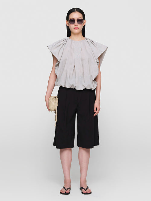 Cotton Silk Poplin Fellini Top