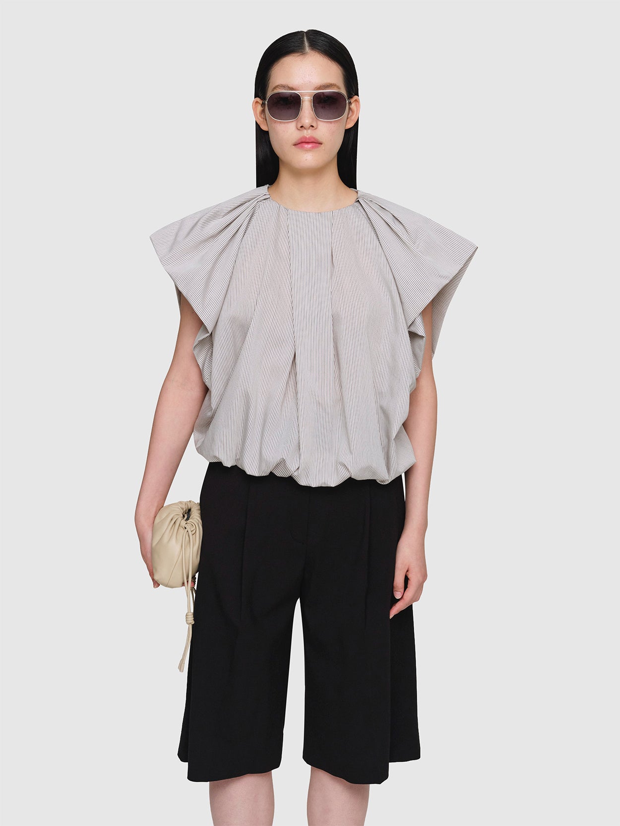 Cotton Silk Poplin Fellini Top