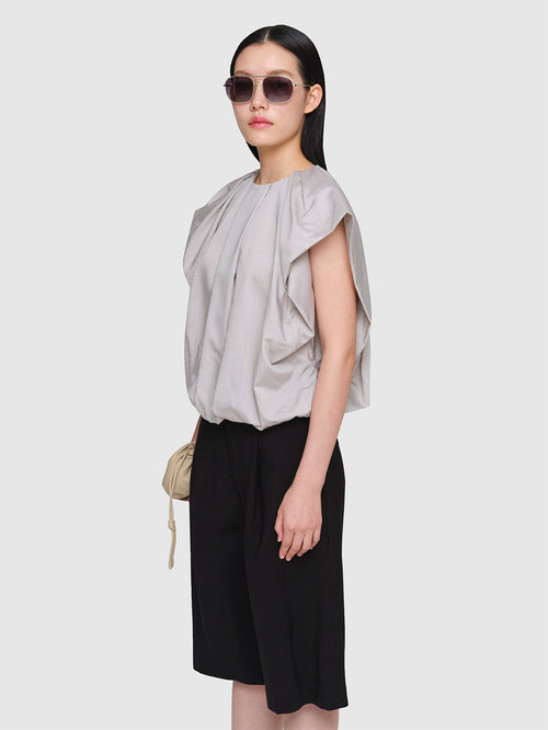 Cotton Silk Poplin Fellini Top