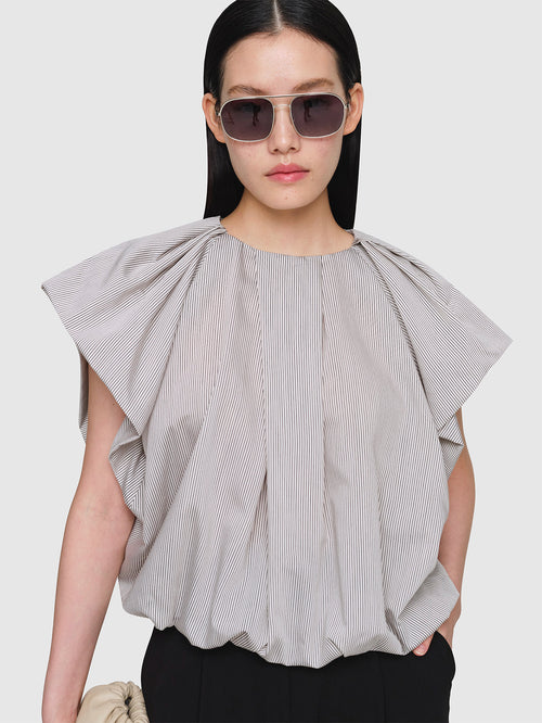 Cotton Silk Poplin Fellini Top