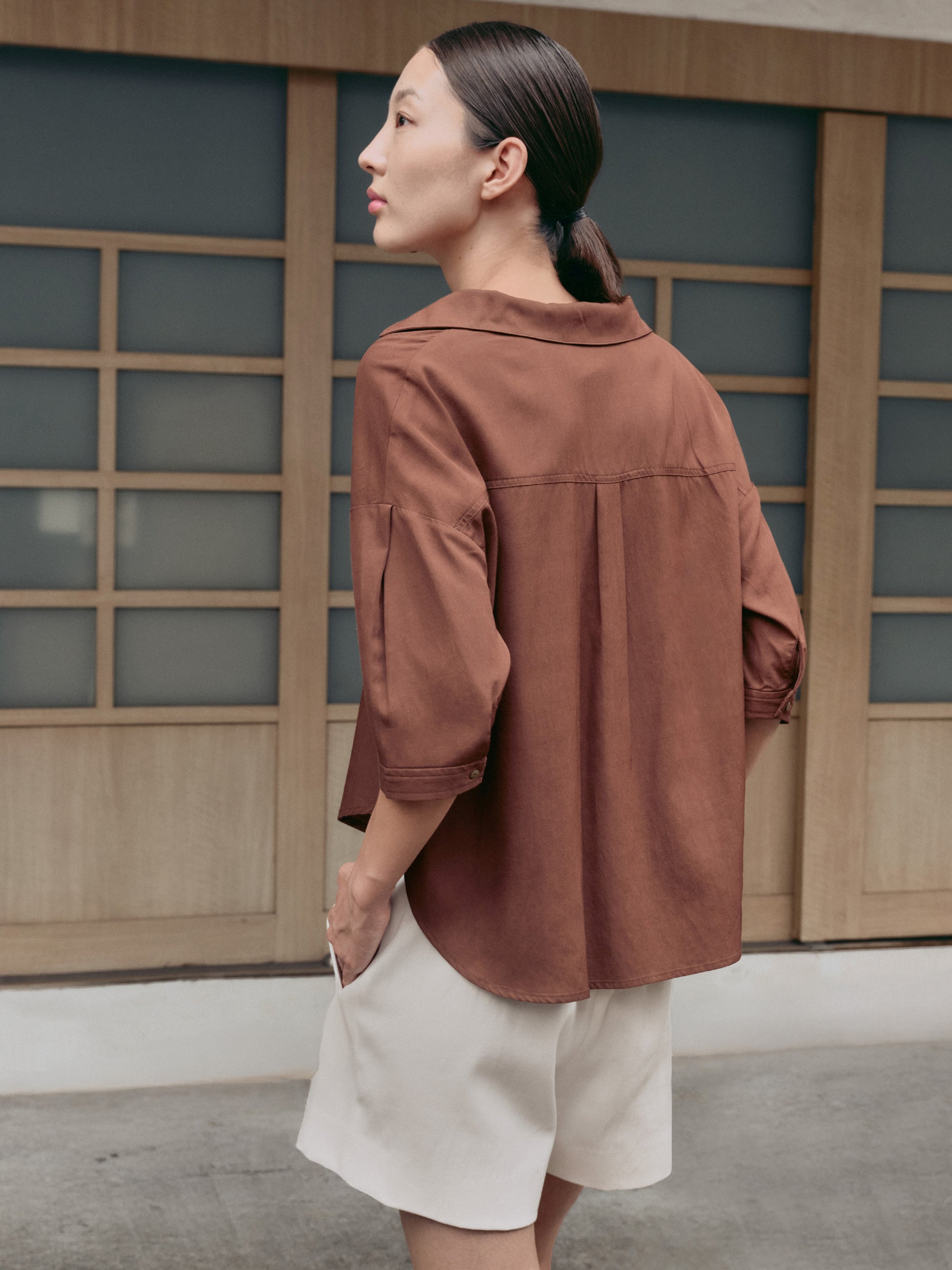 Cotton Rayon Raschelle Shirt