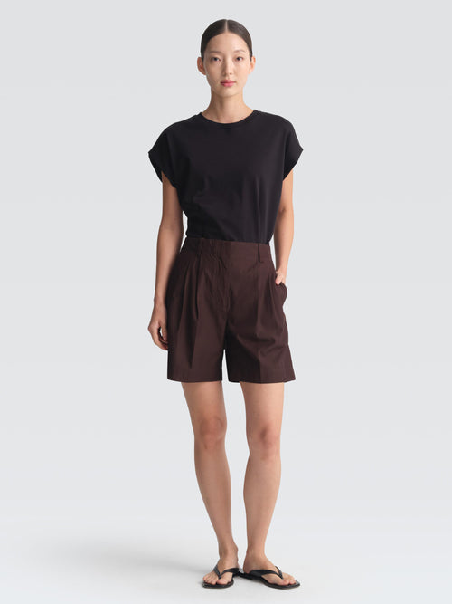 Cotton Gabardine Roy Shorts