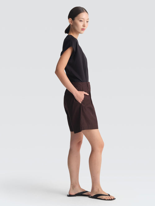 Cotton Gabardine Roy Shorts