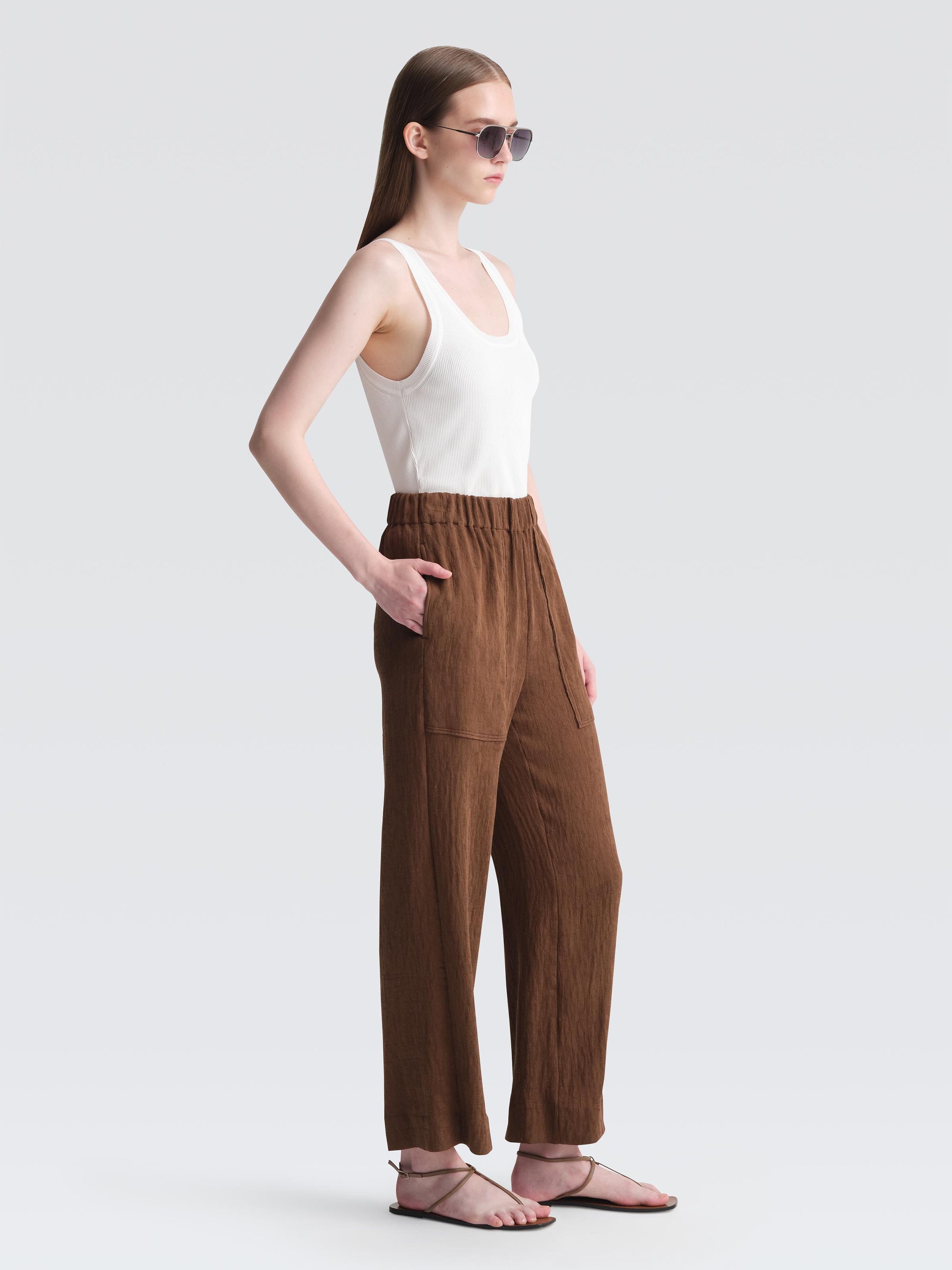 Crepe Plisse Telia Pants