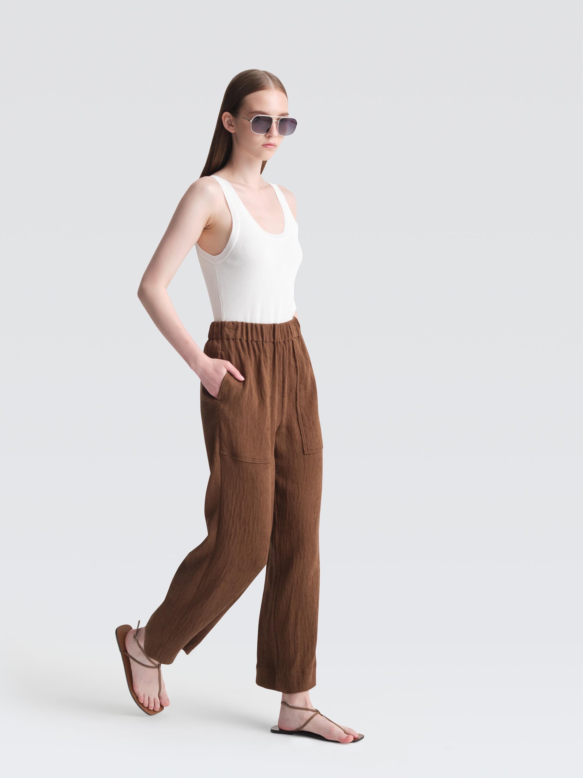 Crepe Plisse Telia Pants