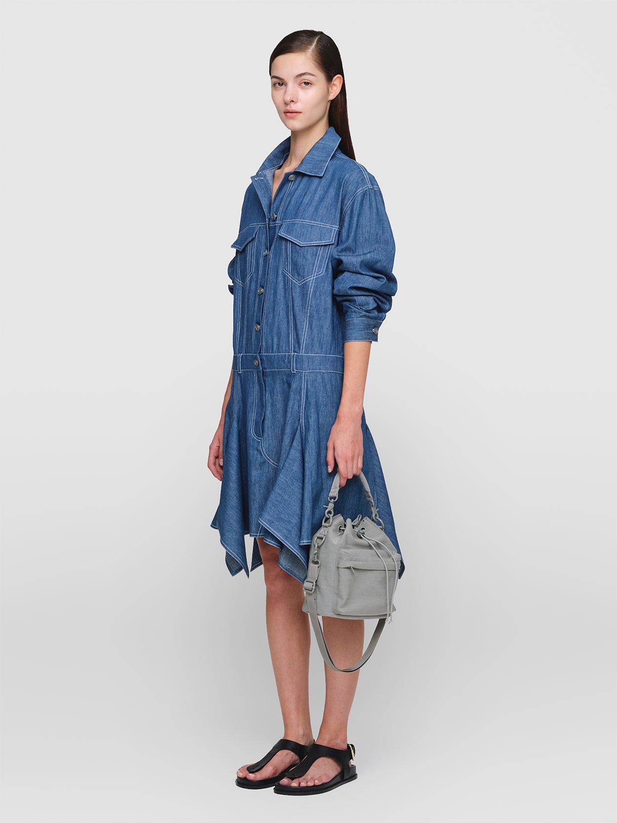 Linen Denim Janet Dress