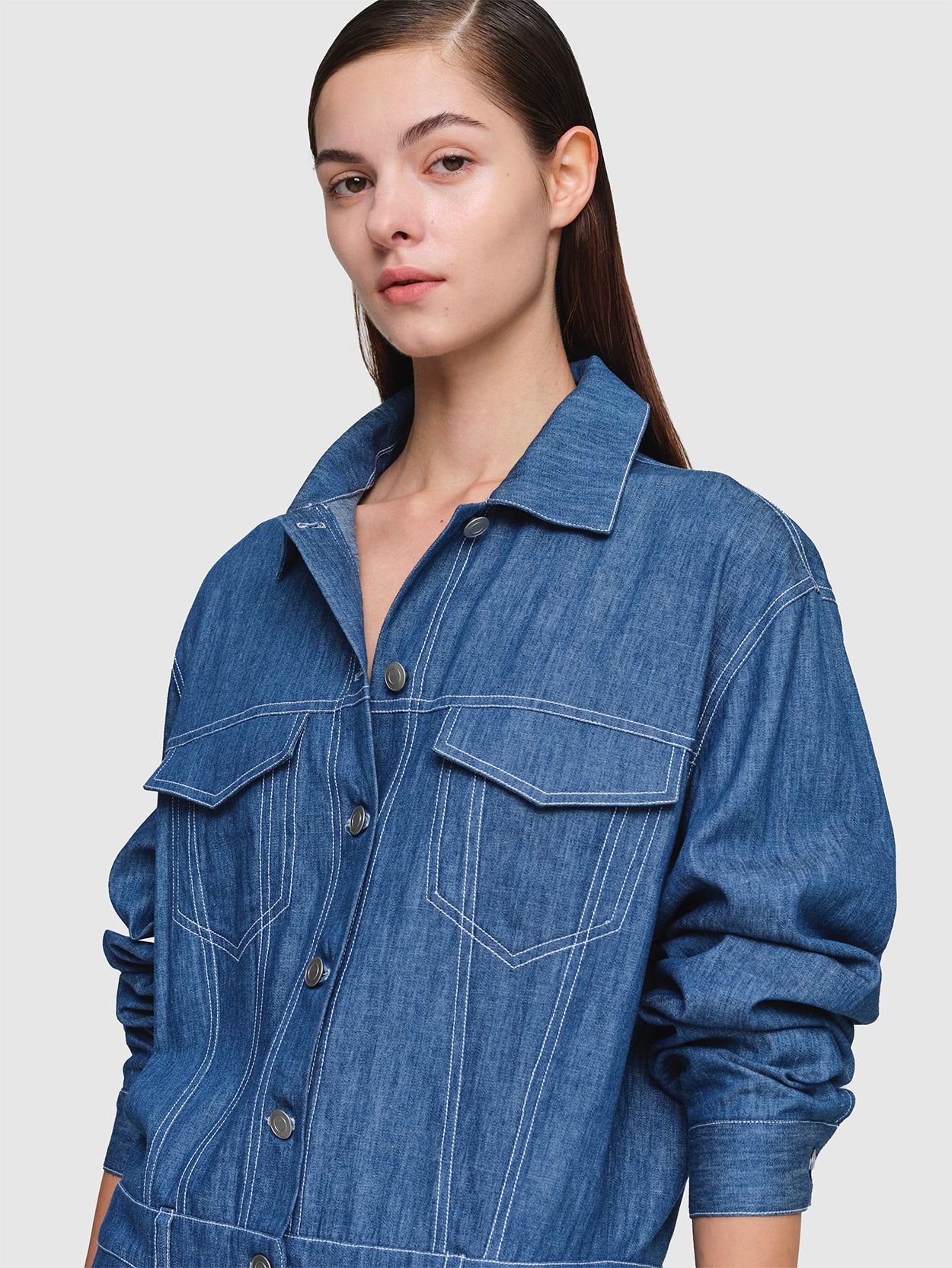 Linen Denim Janet Dress