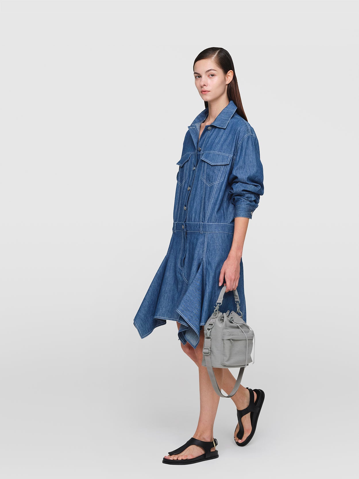 Linen Denim Janet Dress