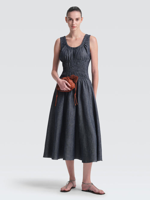 Linen Denim Annabelle Dress