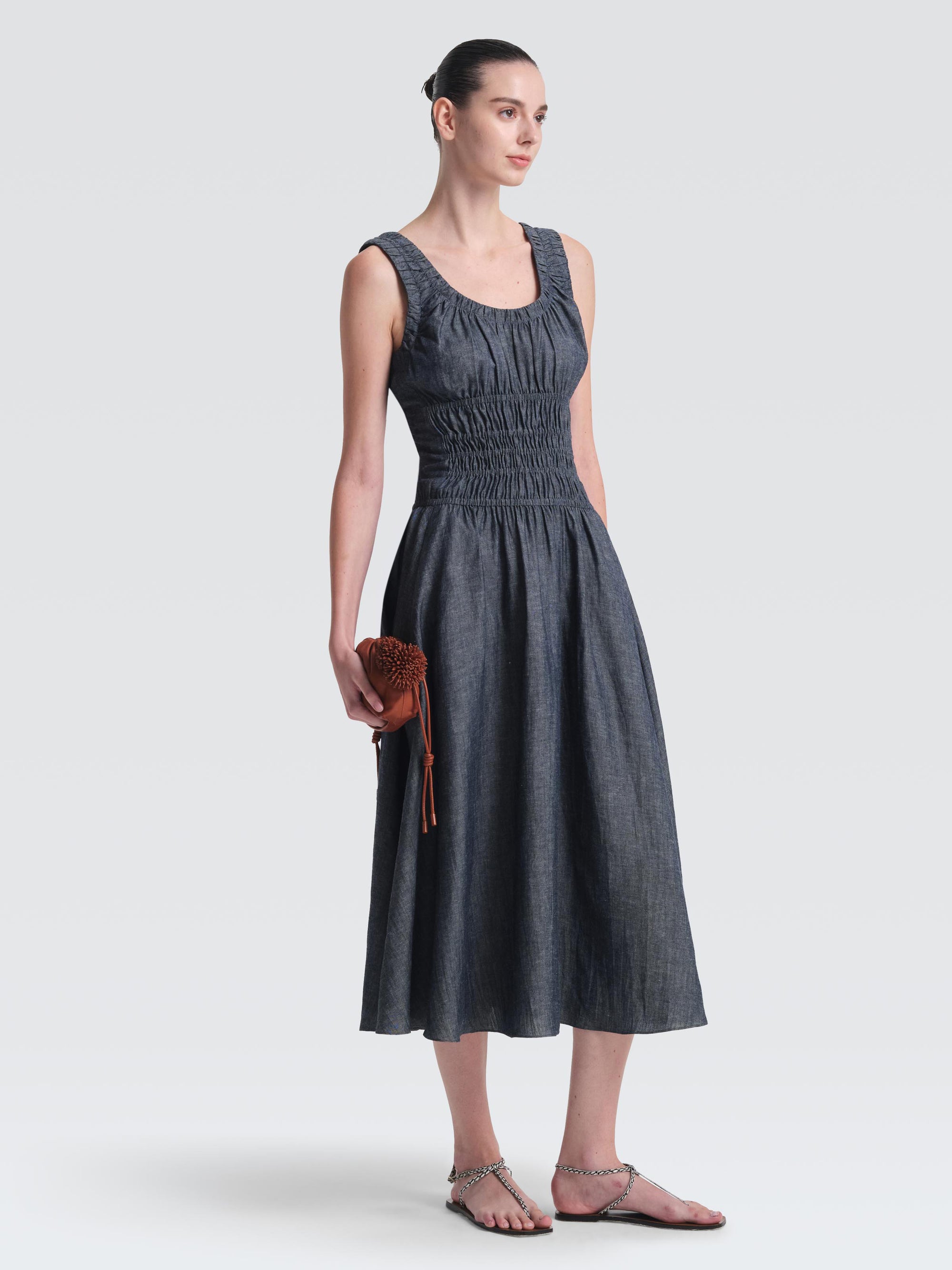 Linen Denim Annabelle Dress