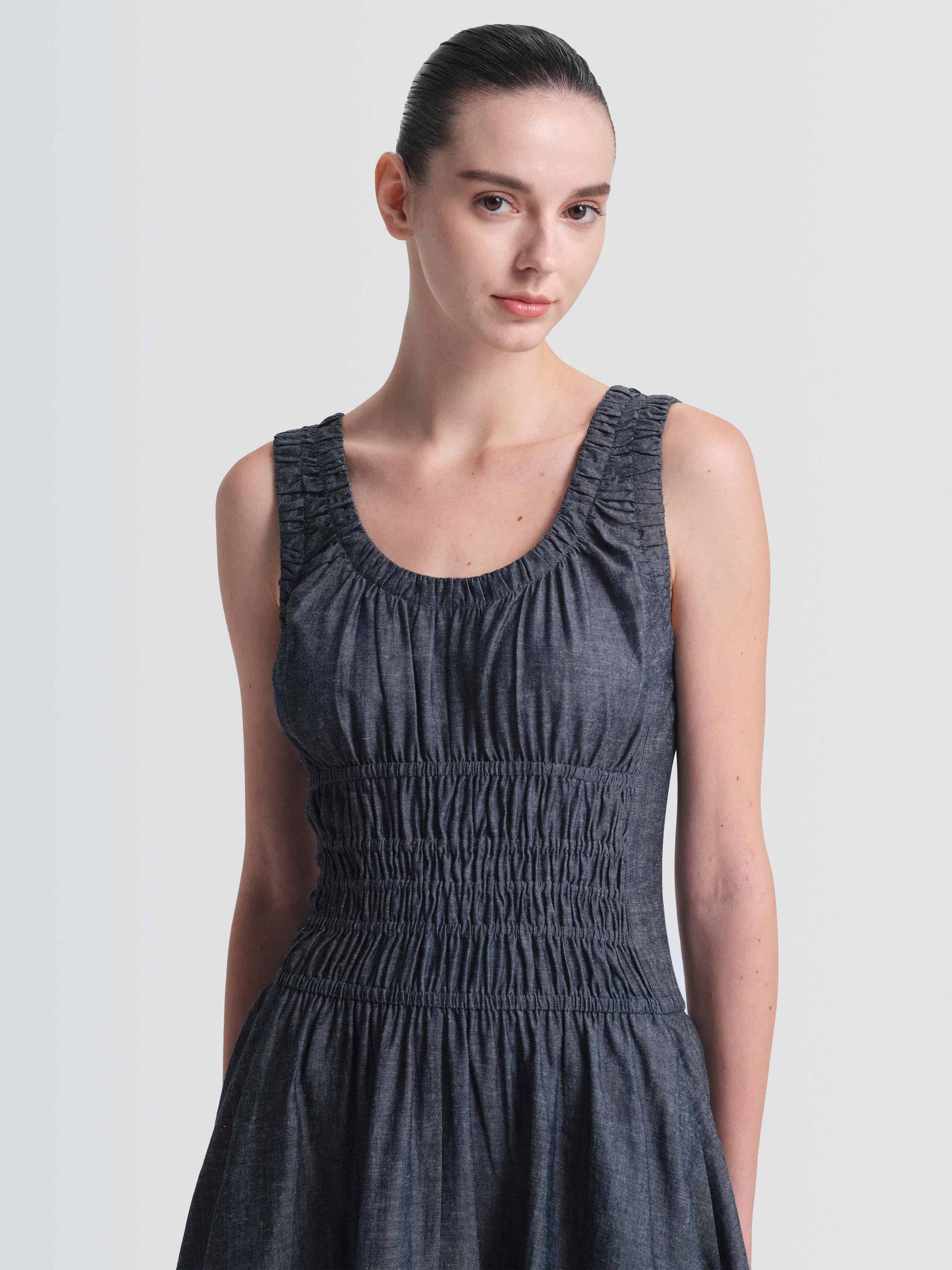 Linen Denim Annabelle Dress