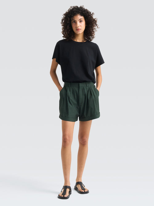 Cotton Gabardine Sophie Shorts