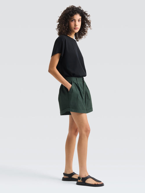 Cotton Gabardine Sophie Shorts