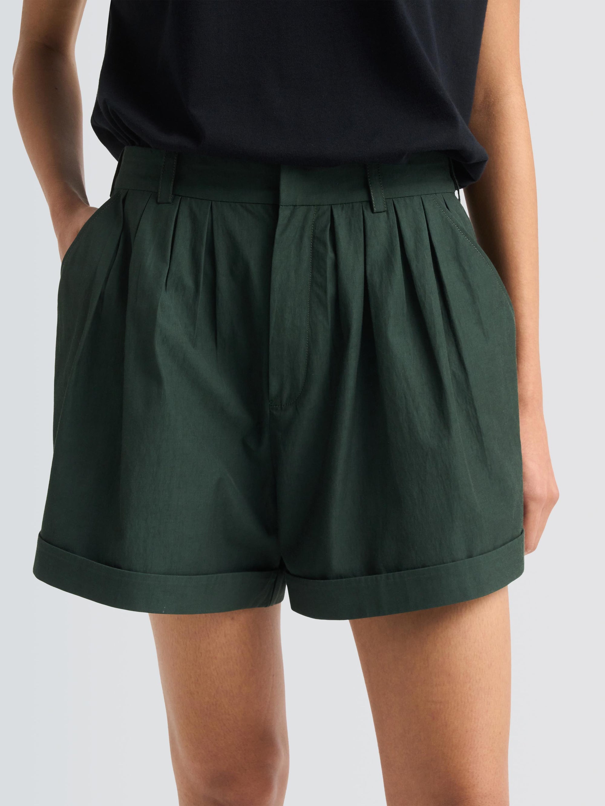 Cotton Gabardine Sophie Shorts