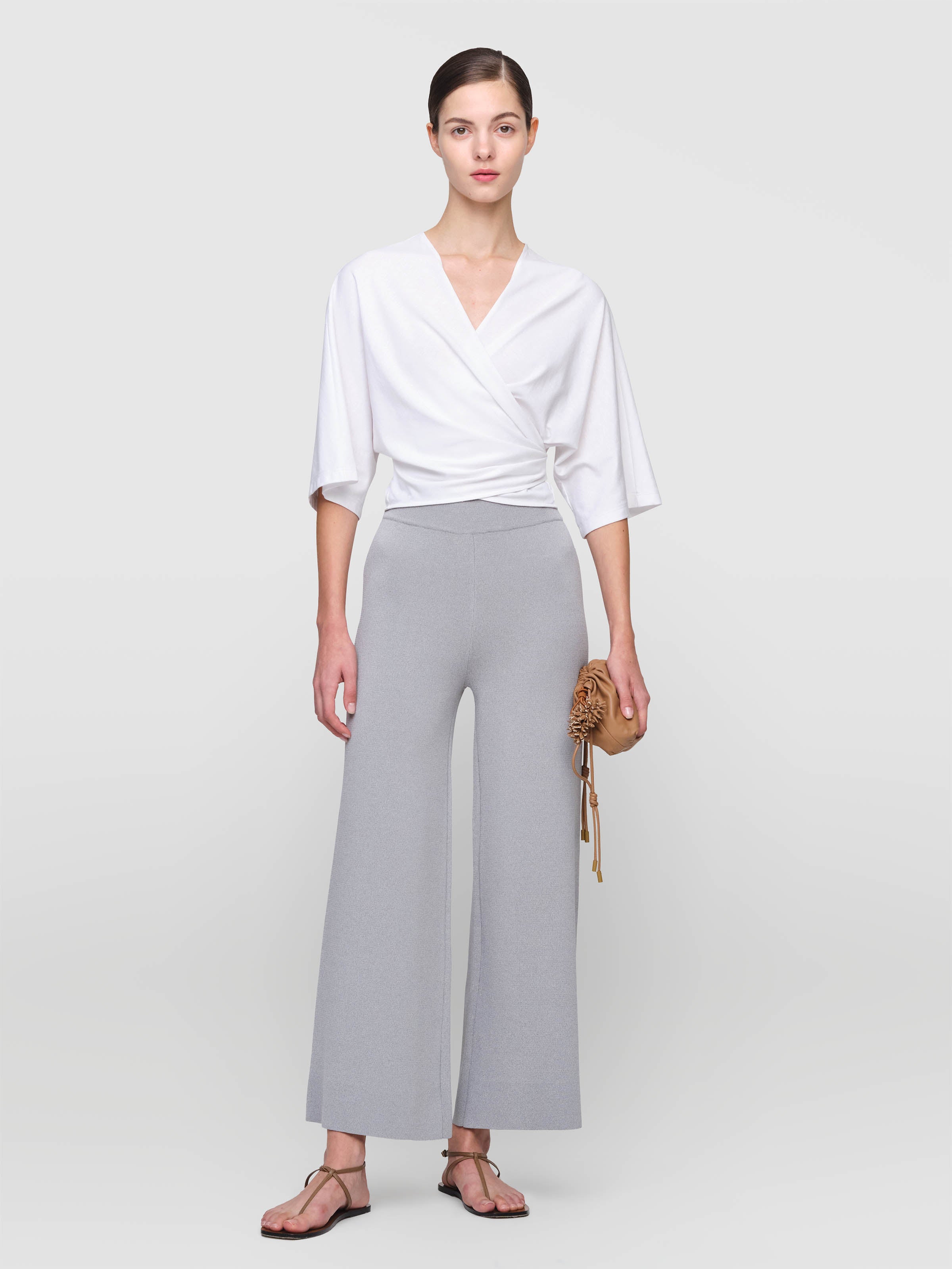 新品未使用　IRENE Straight Trousers アイレネ - IRENE | Strap Detail Tailored Trousers-Off