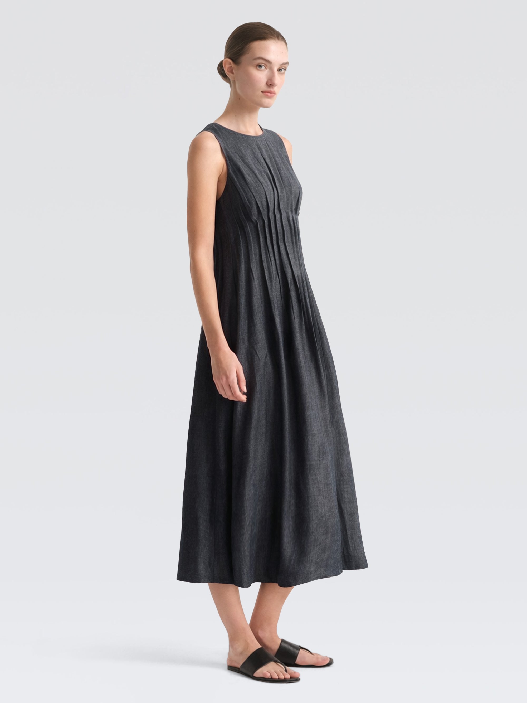 Linen Denim Celeste Dress