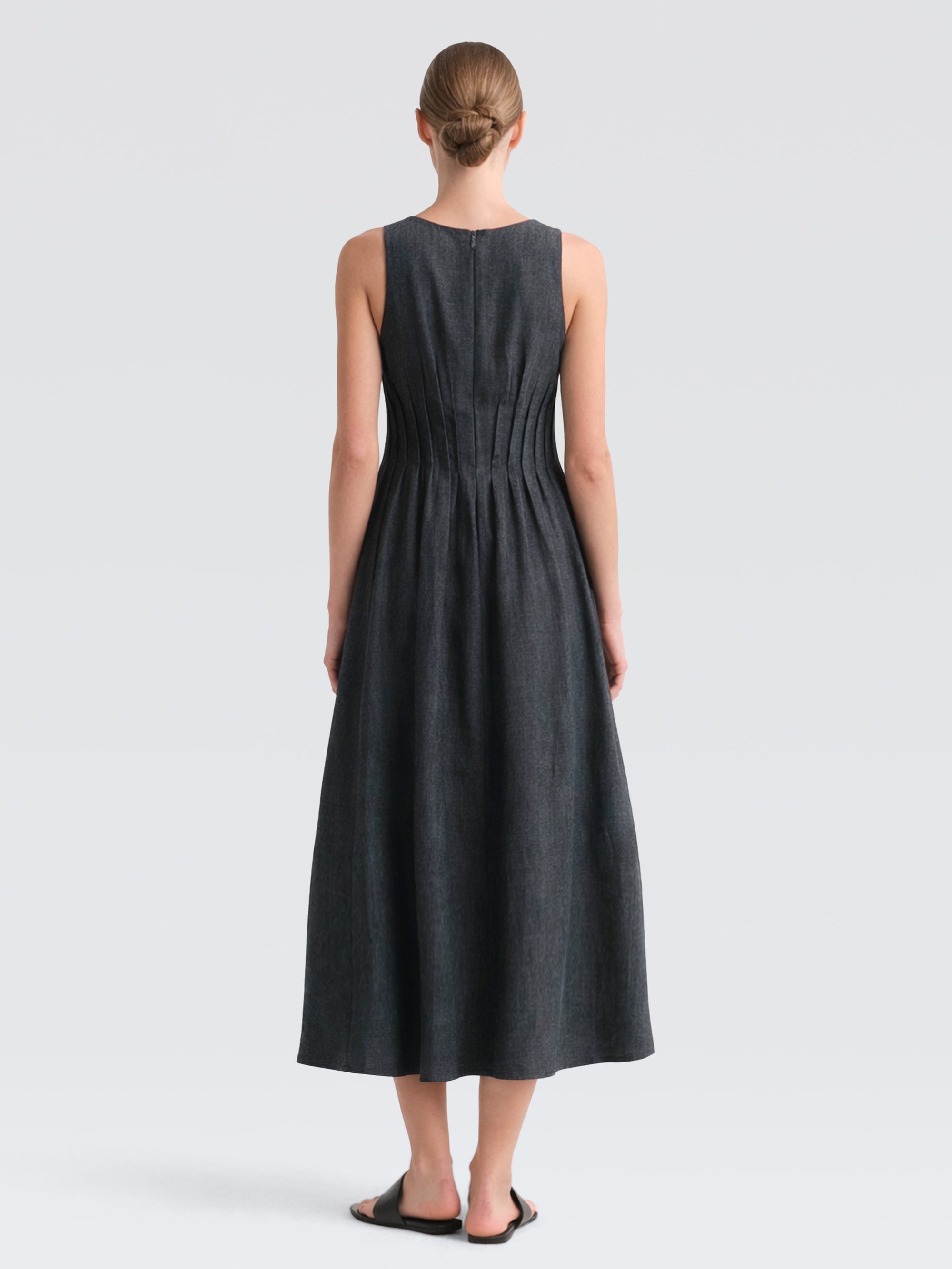 Linen Denim Celeste Dress