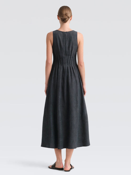 Linen Denim Celeste Dress