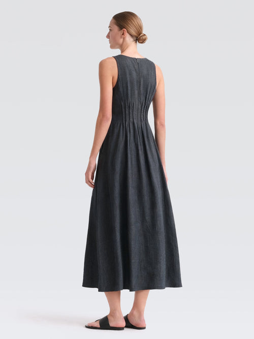 Linen Denim Celeste Dress