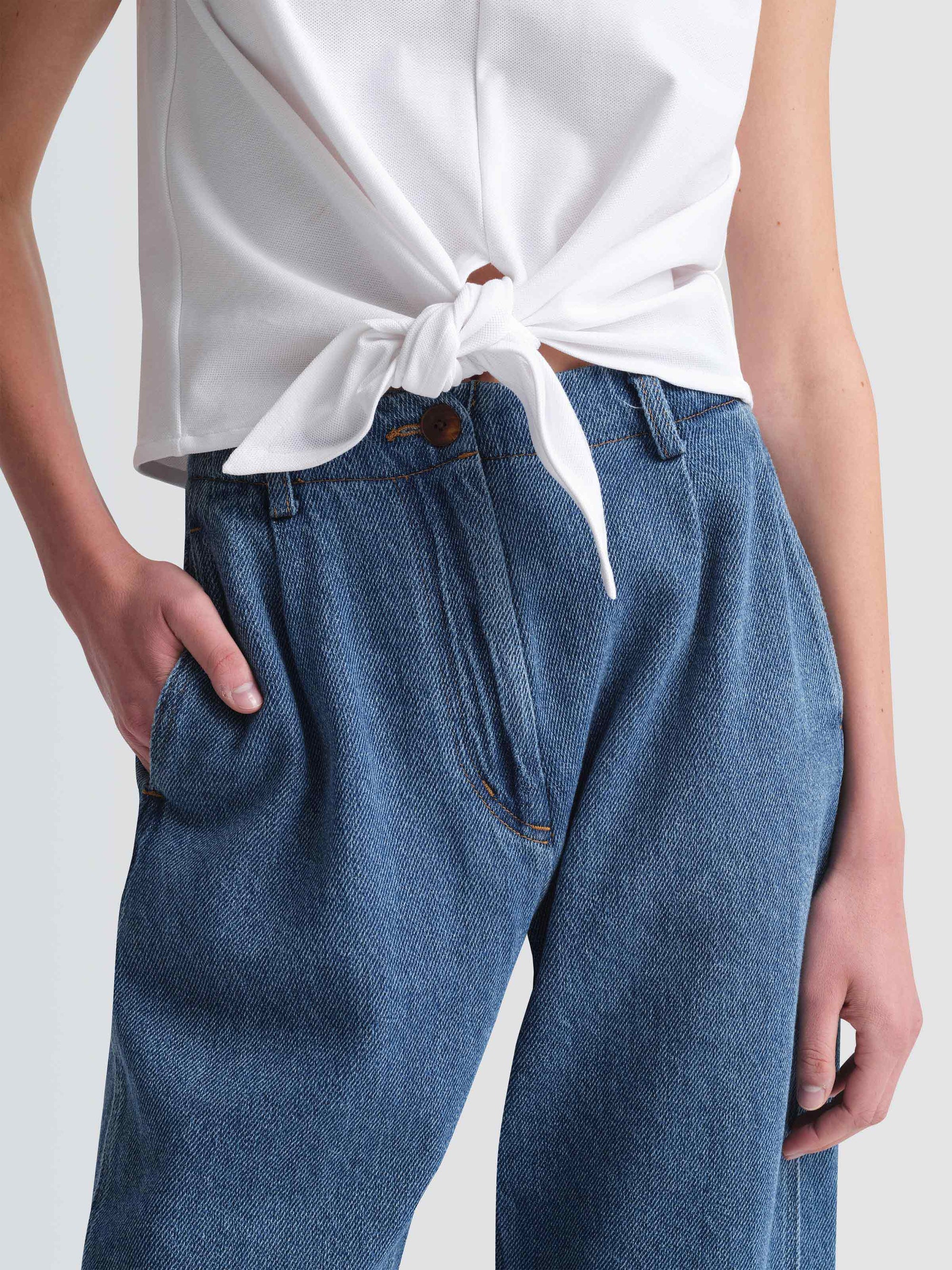 Denim Percy Pants