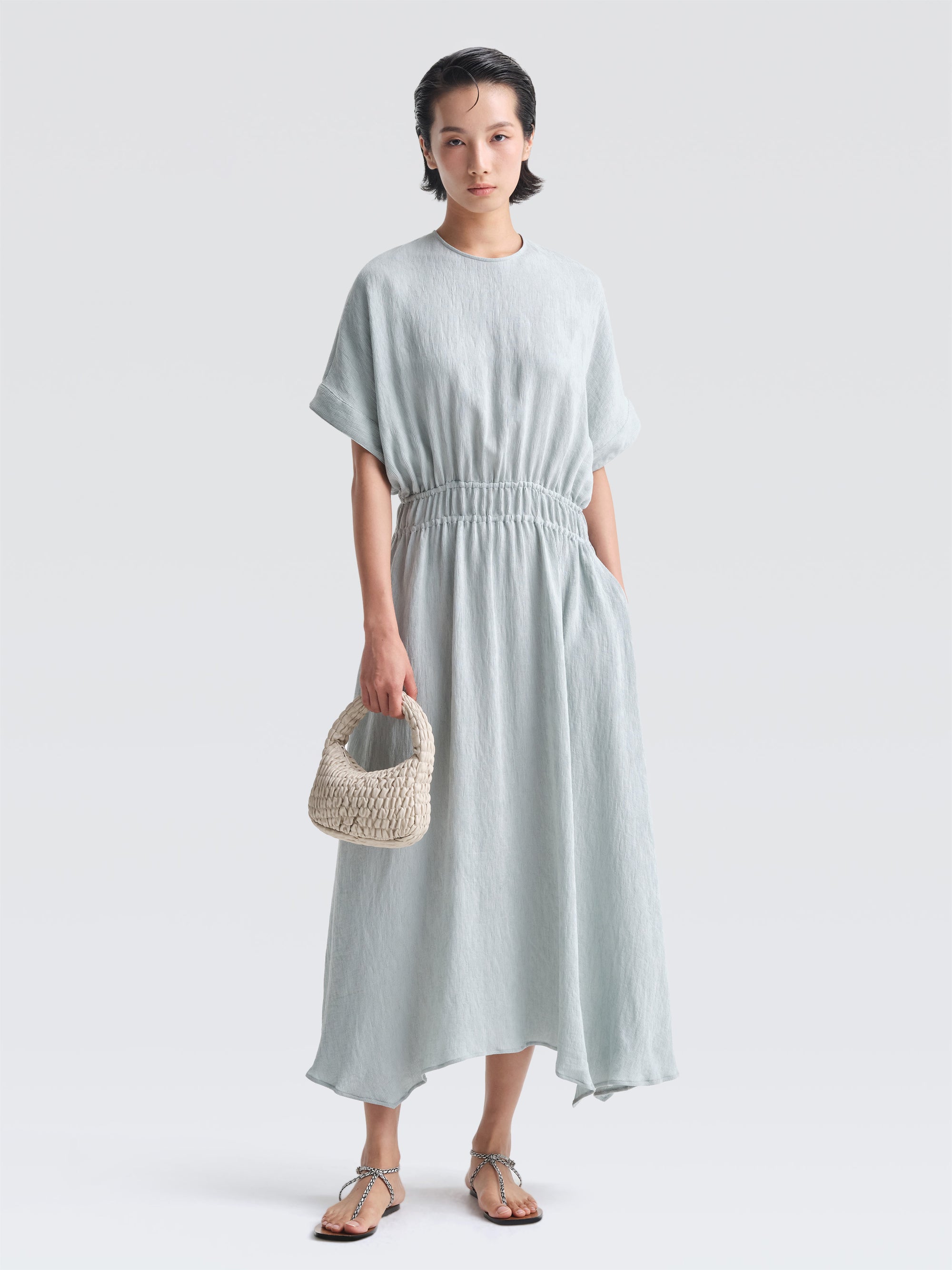 Crepe Plisse Adelaide Dress