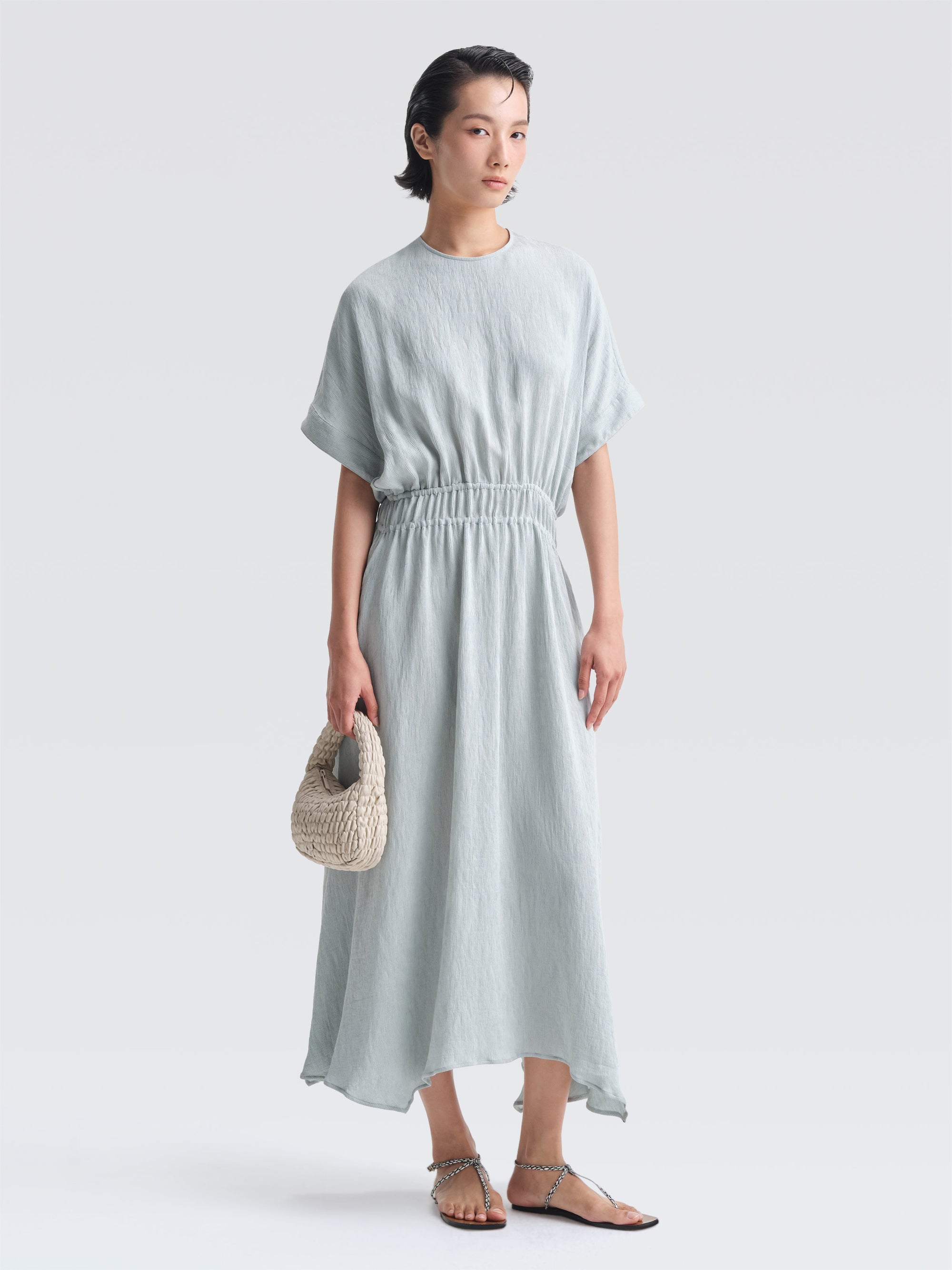 Crepe Plisse Adelaide Dress