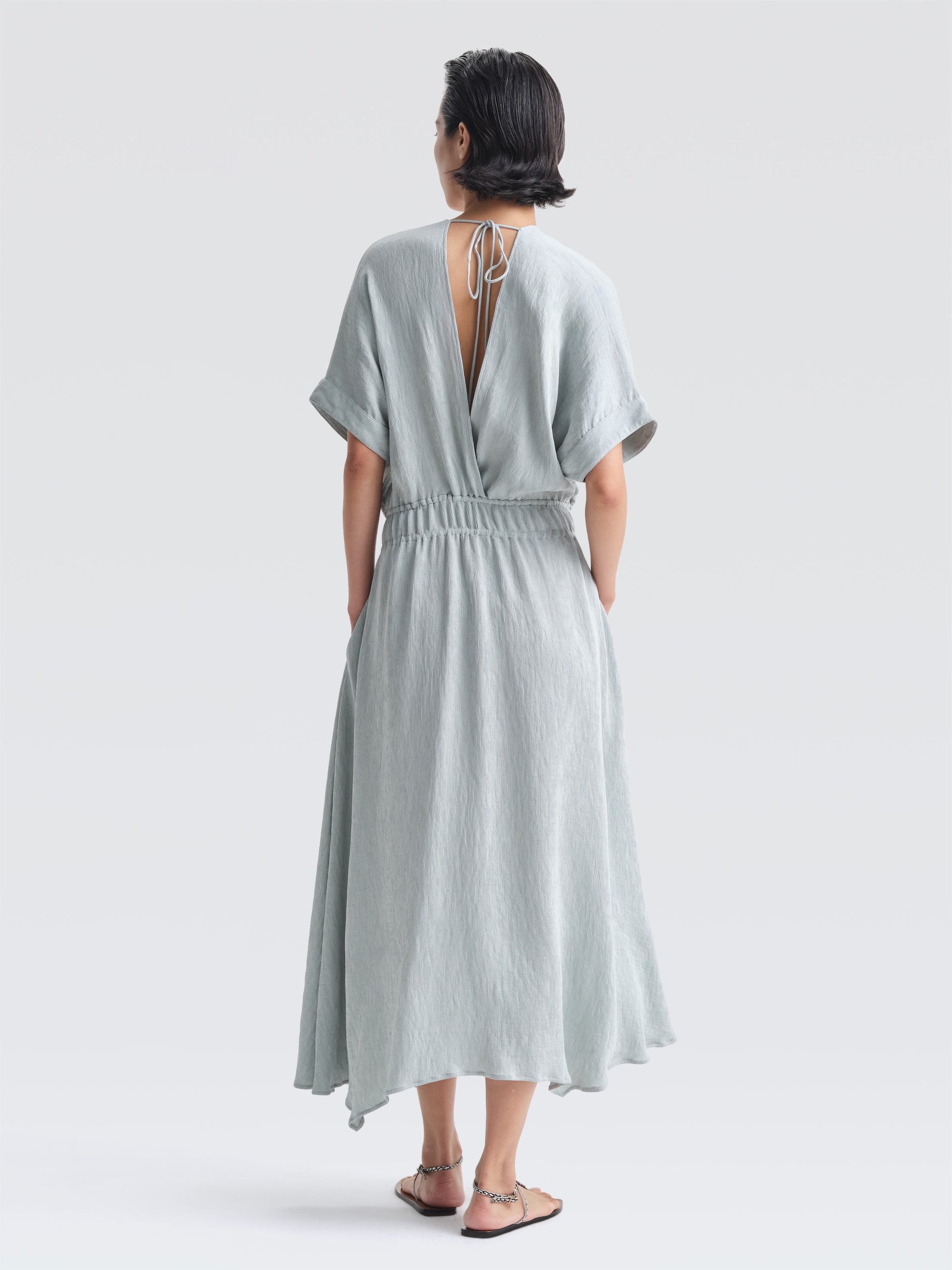 Crepe Plisse Adelaide Dress