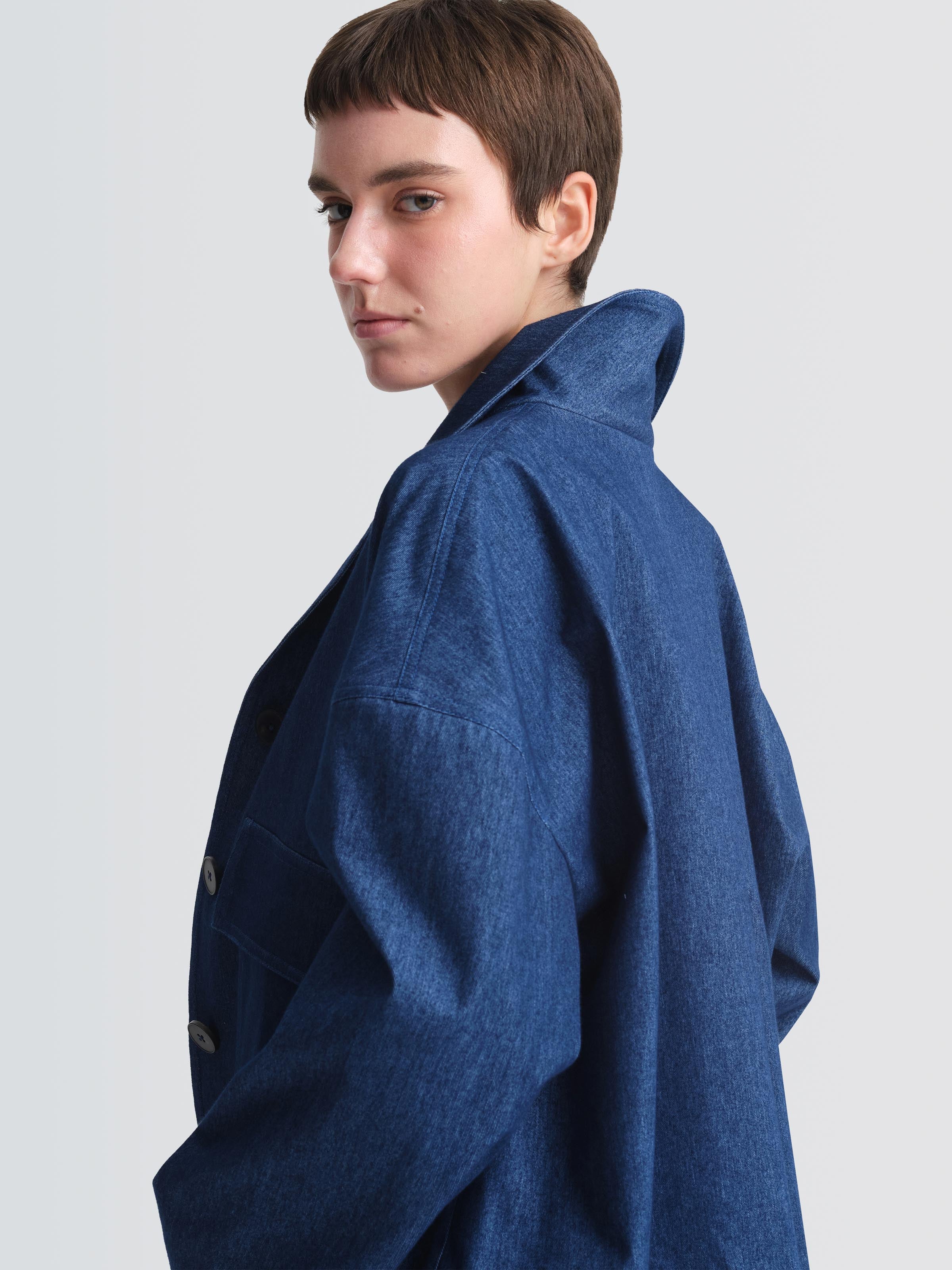 CASEY CASEY - CASEY CASEY ケイシー ケイシー VESTE ORSAN JACKET シャンブレーデニムジャケット 12FV124 インディゴブルー M CASEY ケイシー VESTE ORSAN JACKET シャンブレーデニム