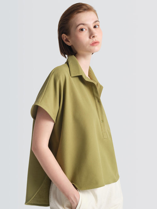 Cotton Pique Ariel Top