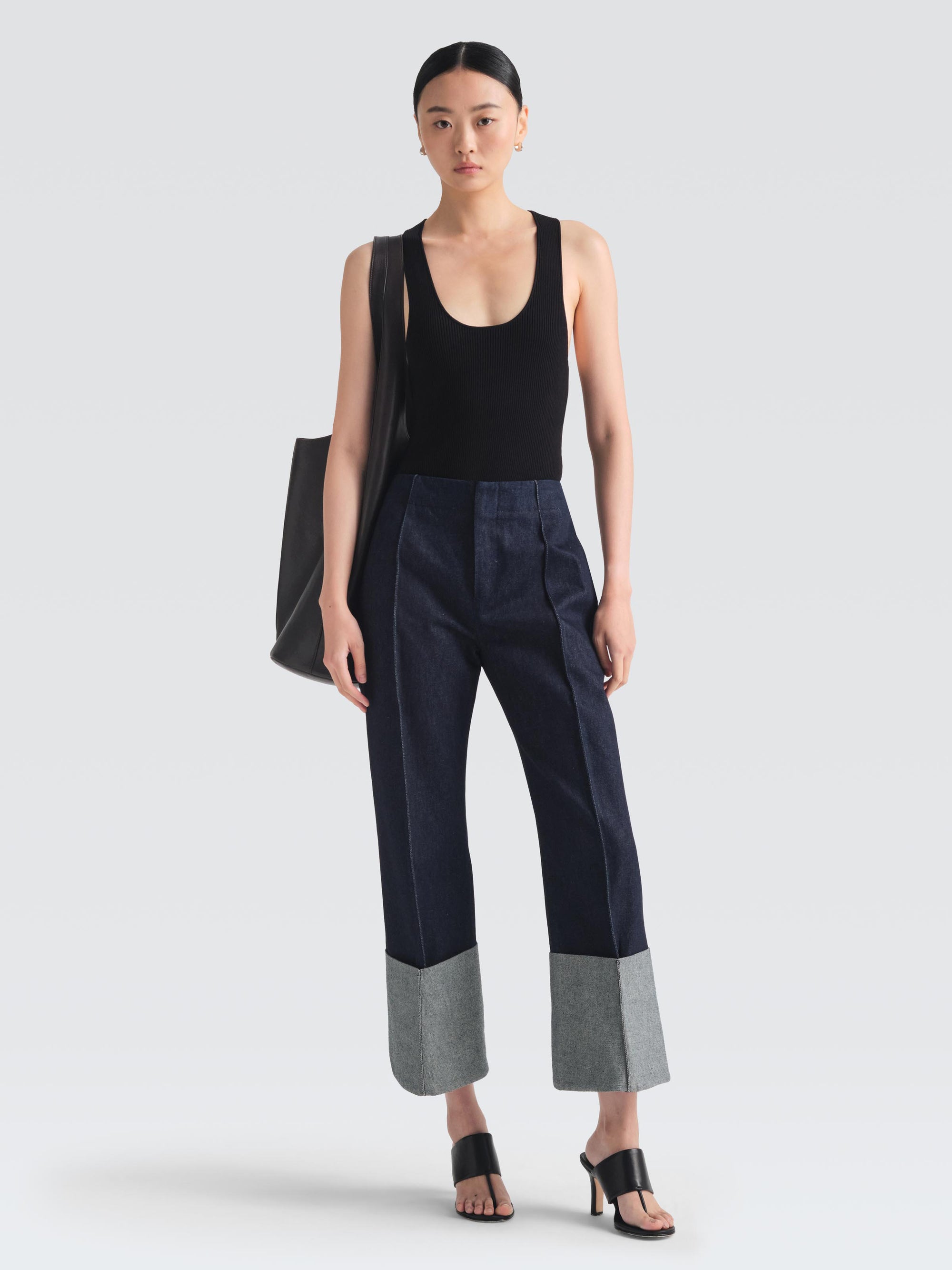 Denim Blazy Pants