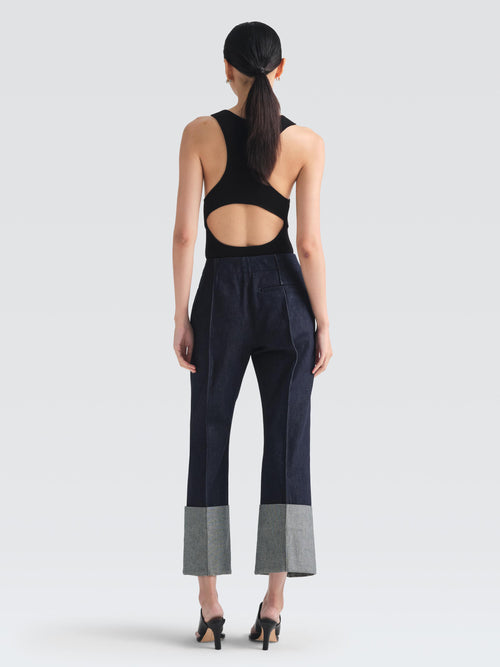 Denim Blazy Pants