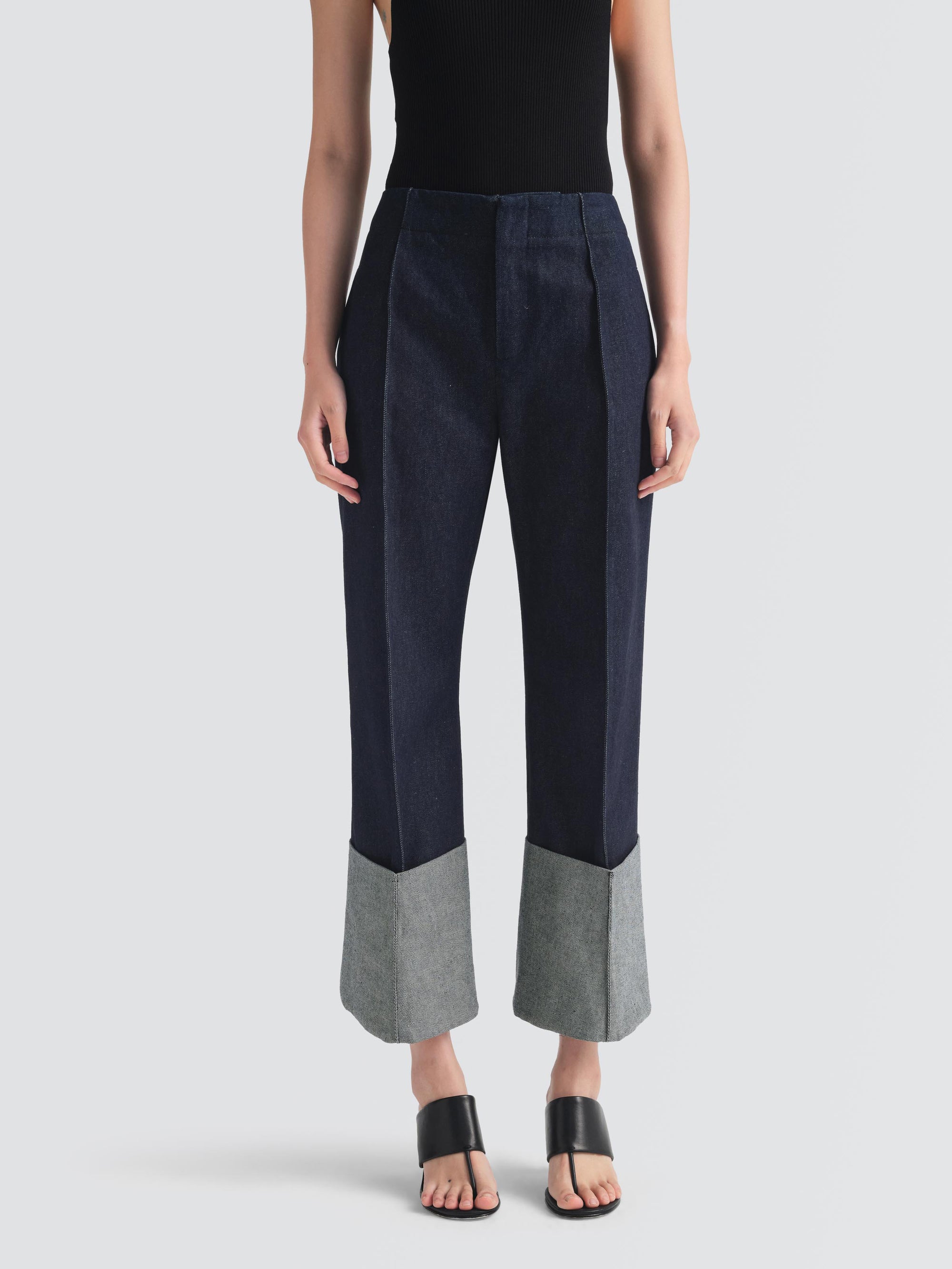 Denim Blazy Pants