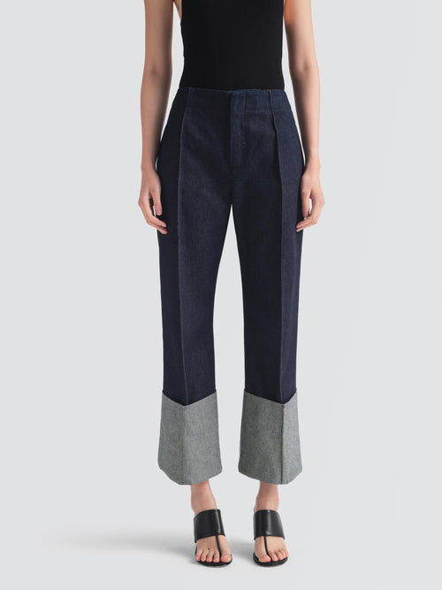 Denim Blazy Pants