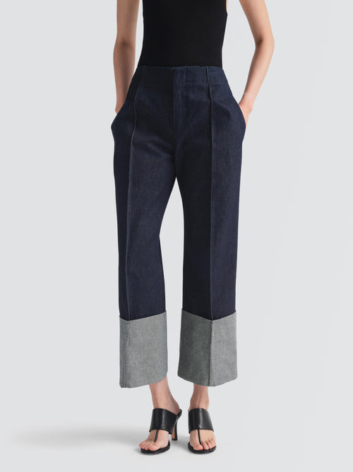 Denim Blazy Pants