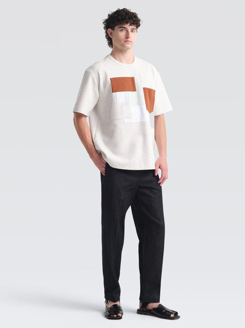 Cotton Jersey Drake Top