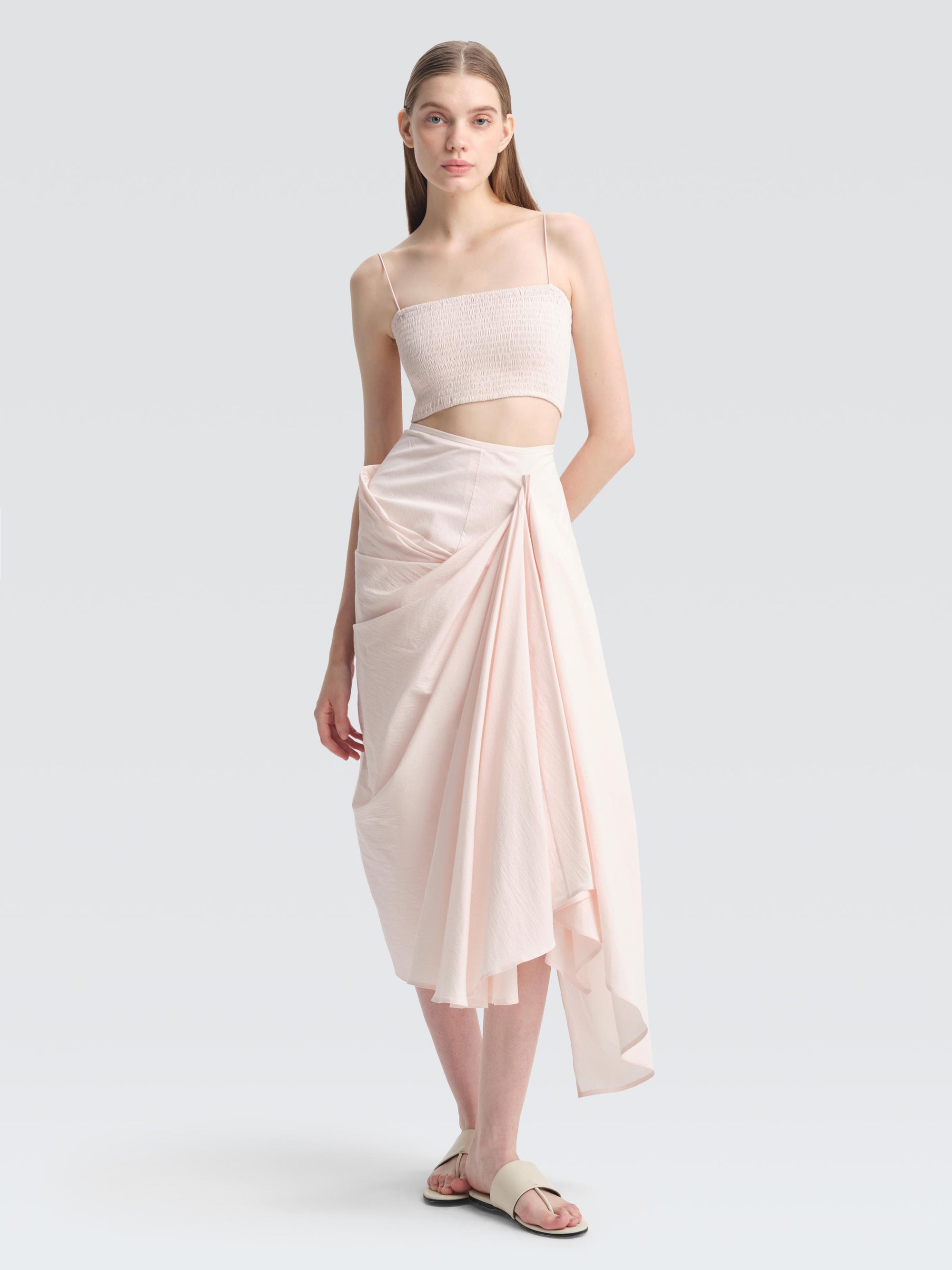 Stretch Cotton Bandeau Top