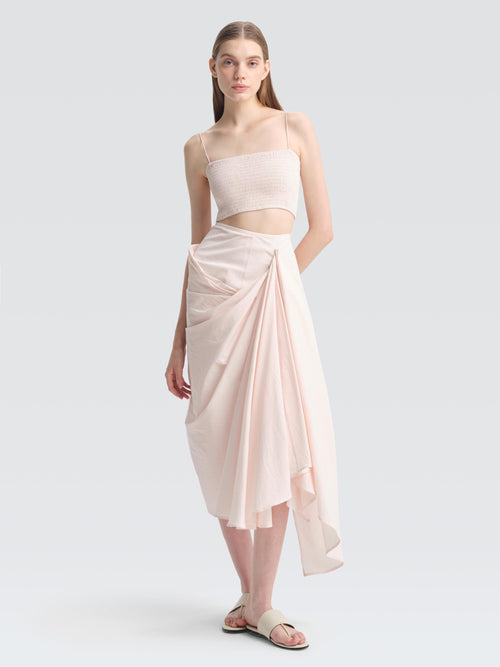 Stretch Cotton Bandeau Top