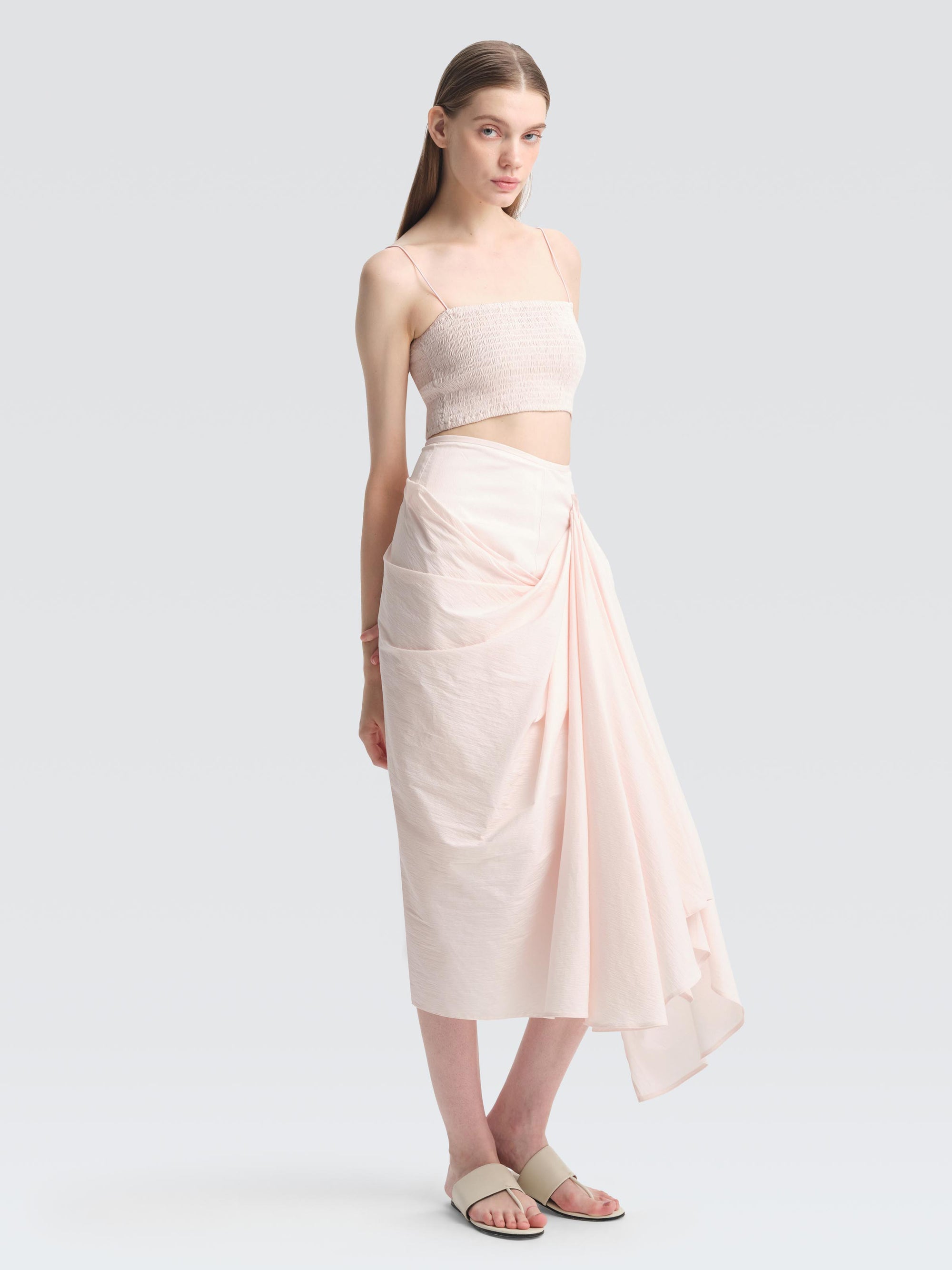 Stretch Cotton Bandeau Top