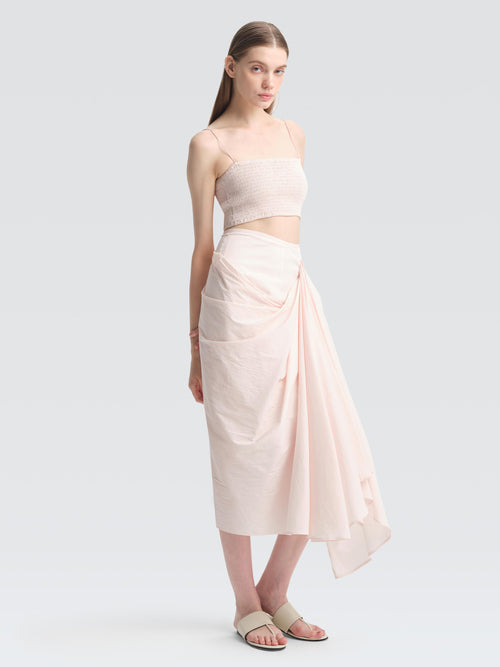 Stretch Cotton Bandeau Top