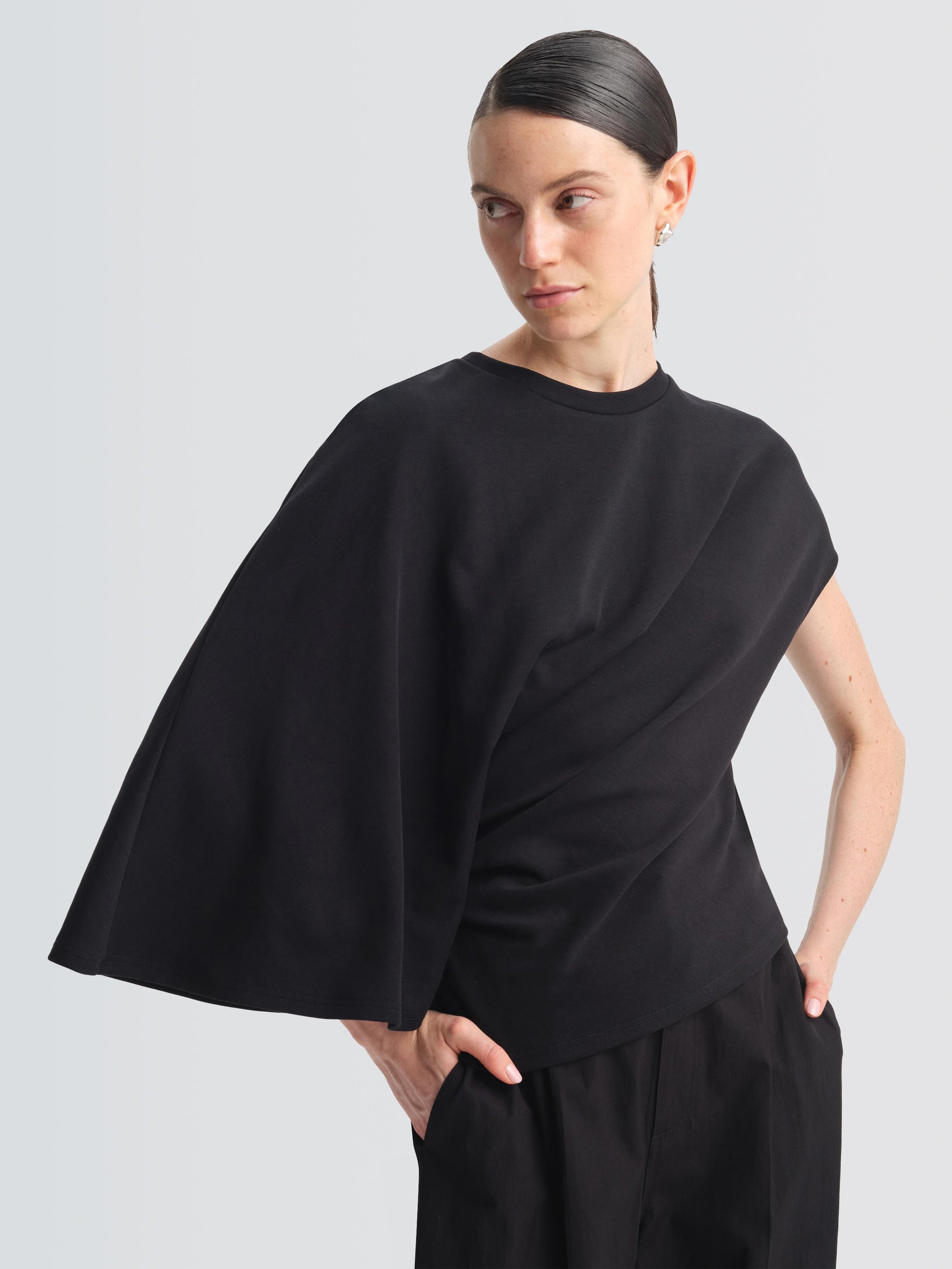 Cotton Jersey Elgort Top