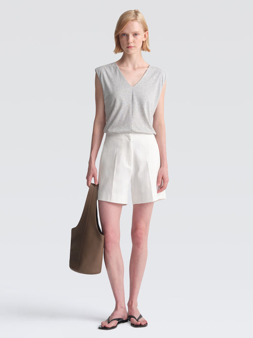 Cotton Twill Fitch Shorts