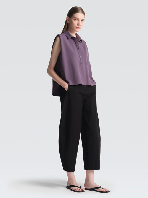 Cotton Pique Polo Top